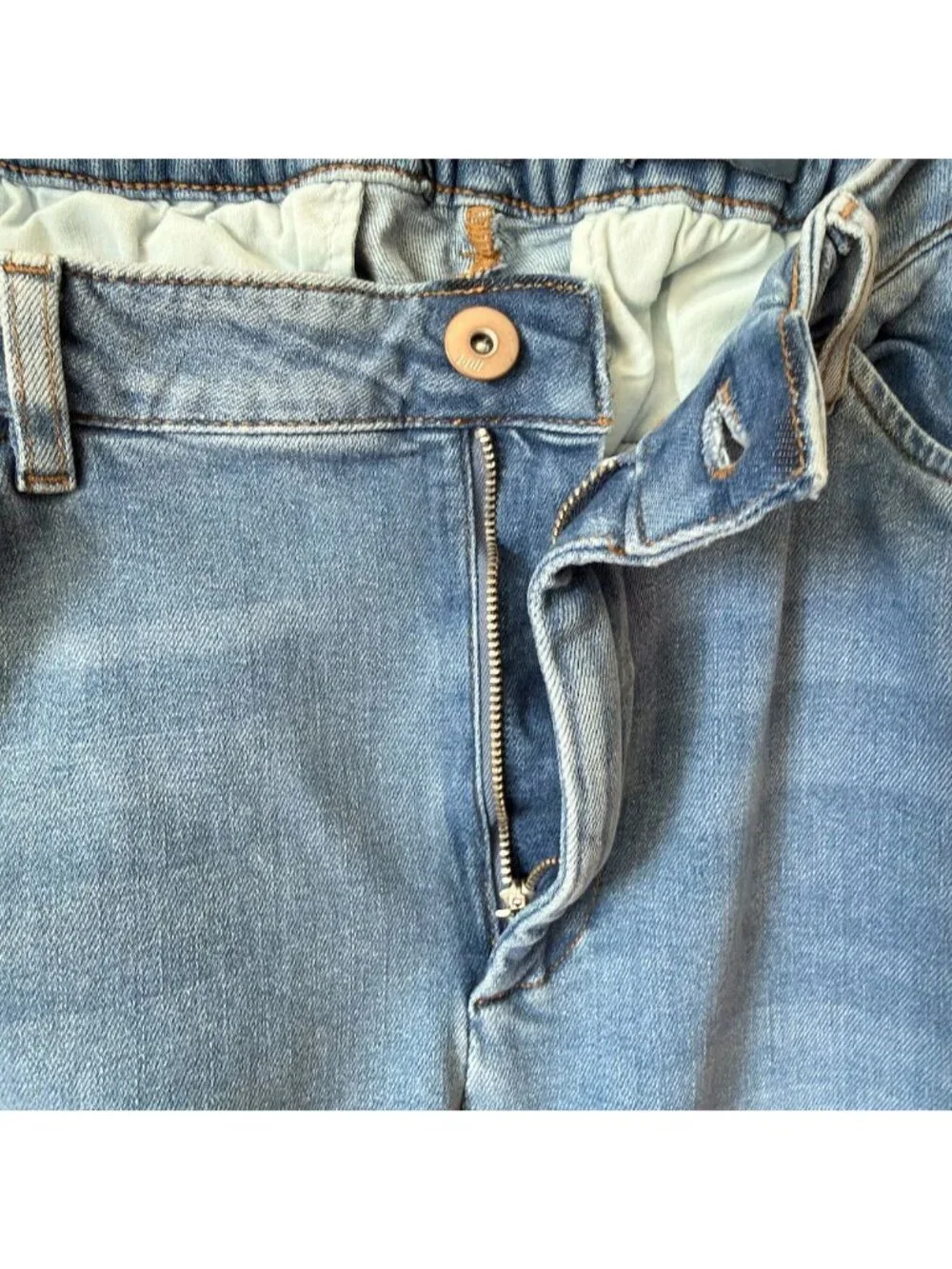 J Jill Womens Denim Jeans Size 18 Trouser Full Leg Elastic Waist High Rise 31" - Picture 6 of 14